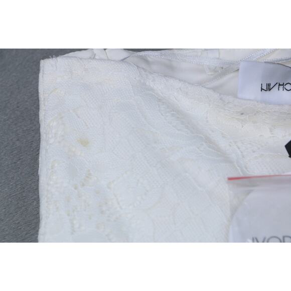 Ivory & Chain Lace Corset Bodysuit Women's White Floral Lace Size 8 NWT - Picture 10 of 15